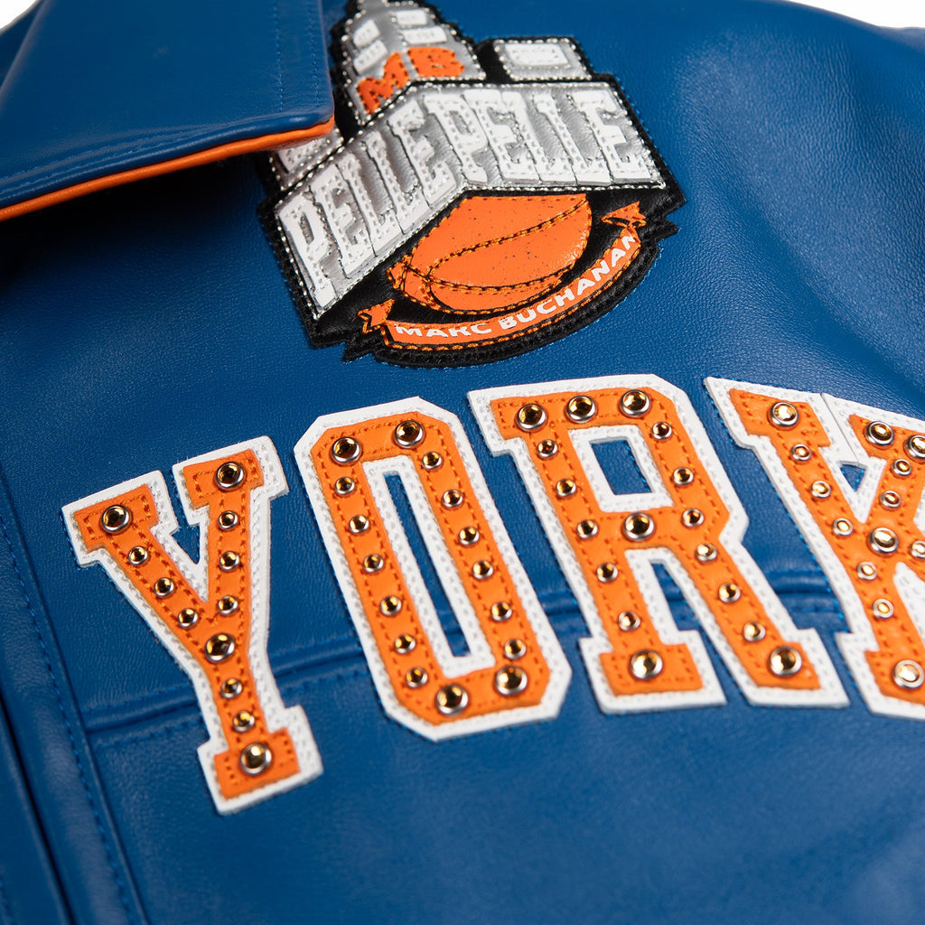 Pelle Pelle x FISLL for the city of knicks womens crop jacket
