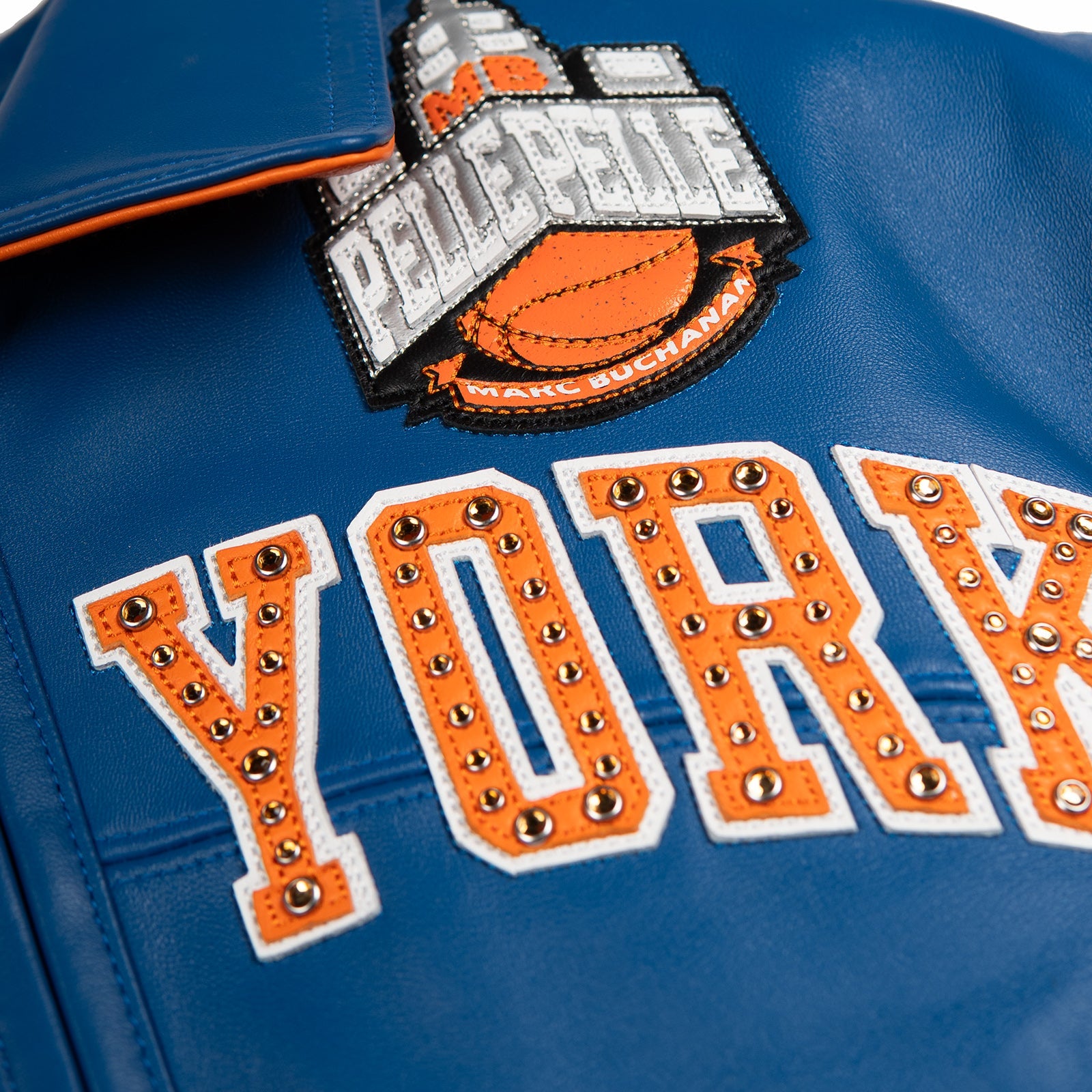Pelle Pelle x FISLL for the city of knicks womens crop jacket