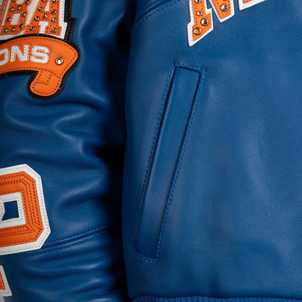 Pelle Pelle x FISLL for the city of knicks womens crop jacket