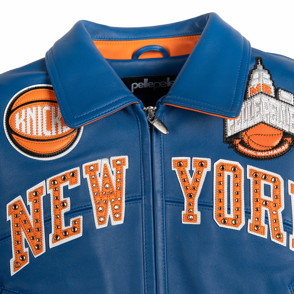 Pelle Pelle x FISLL for the city of knicks womens crop jacket