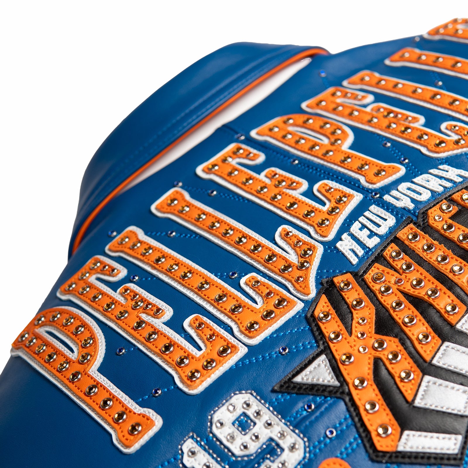 Pelle Pelle x FISLL for the city of knicks womens crop jacket