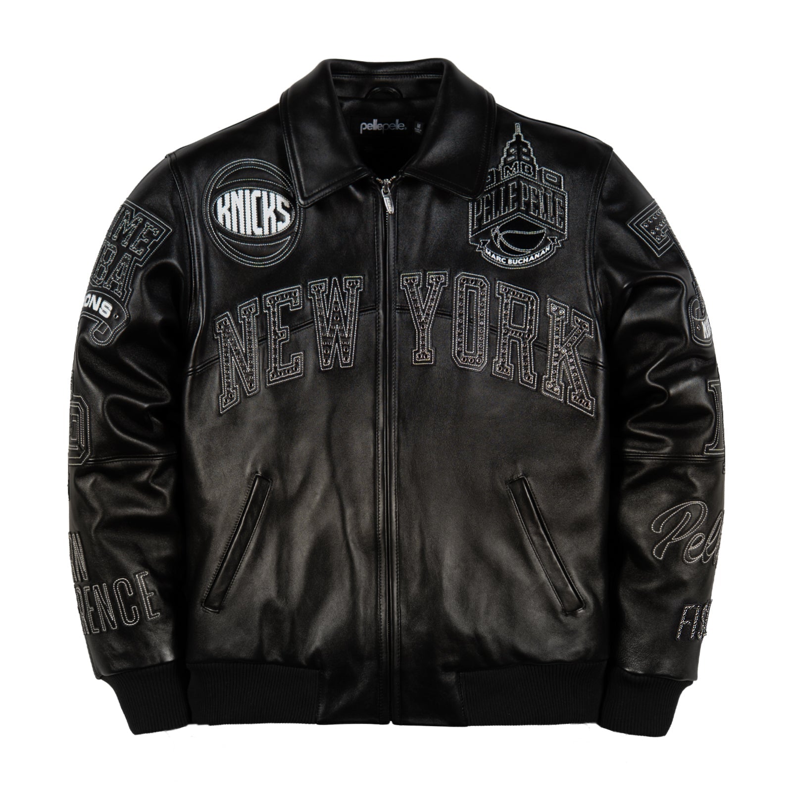 Pelle Pelle x FISLL for the city of knicks jacket