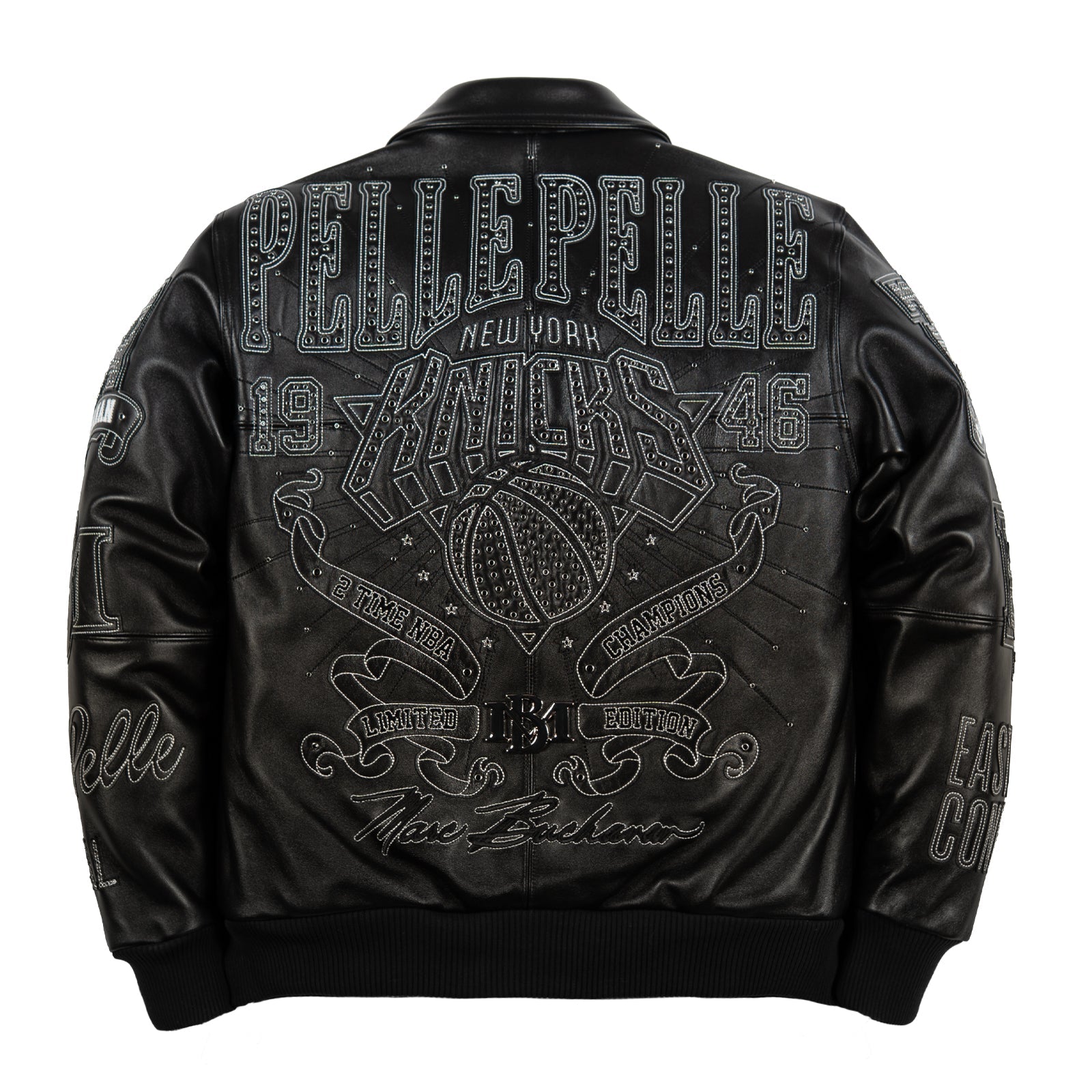 Pelle Pelle x FISLL for the city of knicks jacket
