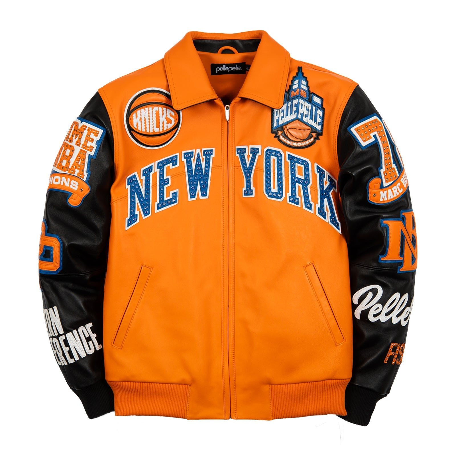 Pelle Pelle x FISLL for the city of knicks jacket
